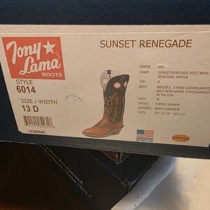 Tony Lama Sunset Renegade Cowboy Boots
